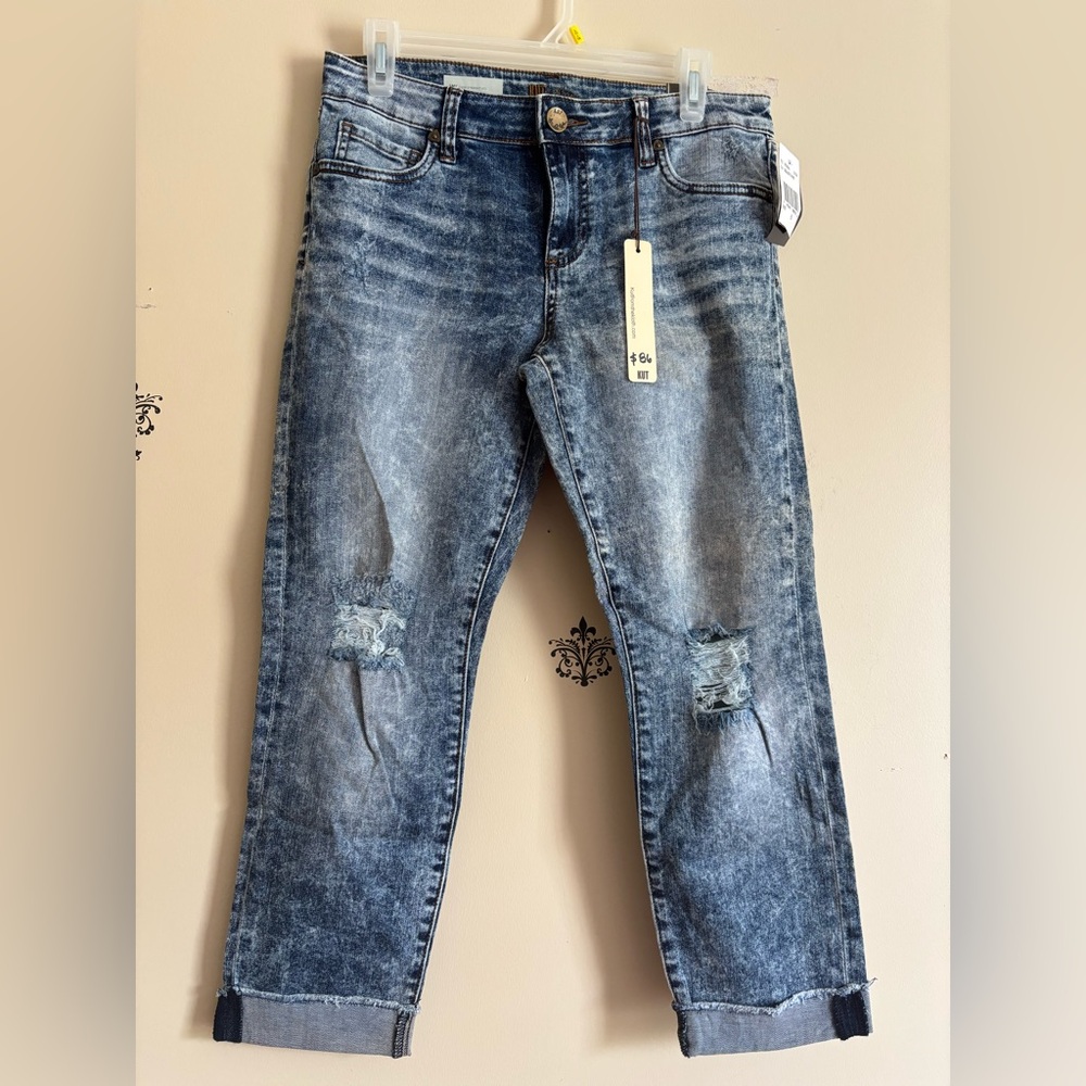 Kut from the Kloth jeans Distressed cropped sizes various - Picture 4 of 8